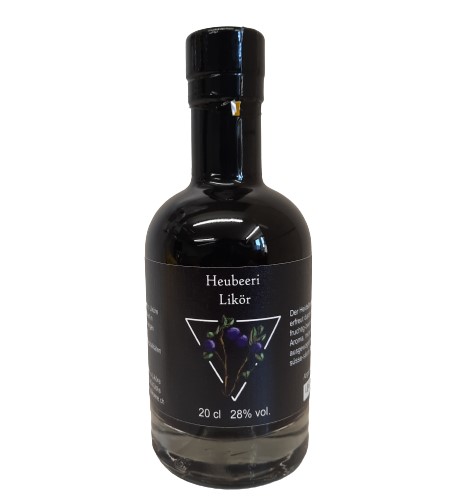 Heidelbeerlikoer Flasche 20cl Schweizer Likoer Schweizer Spirituosen Swiss Made Shop