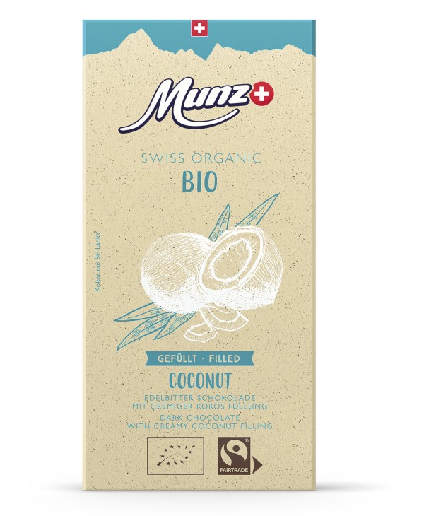 Munz Swiss Organic Kokosnuss Schweizer Schokolade kaufen