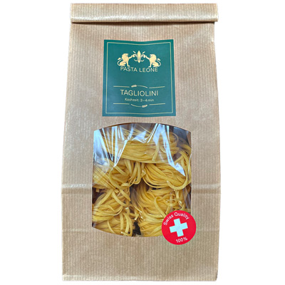 Pasta Leone Tagliolini 250g Schweizer Pasta Schweizer Lebensmittel Schweizer Spezialitaeten Produkte Swiss Made