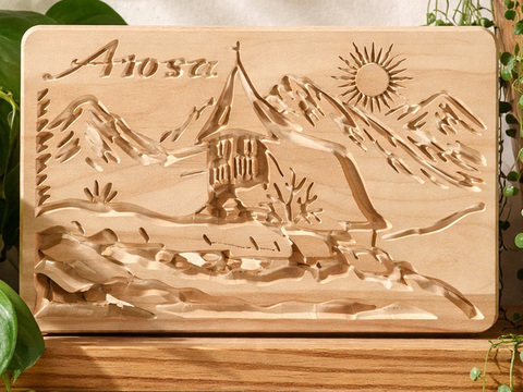 Wanderbrett Arosa Schweizer Produkte Schweizer Schnittbrett Swiss Made Shop