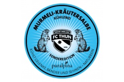 Puralpina Murmeltiersalbe Murmeli Kräutersalbe kühlend 100ml Sonderedition FC Thun