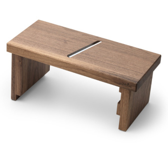 Puralpina Käsehobel gross Nussbaum Holz Swiss Made